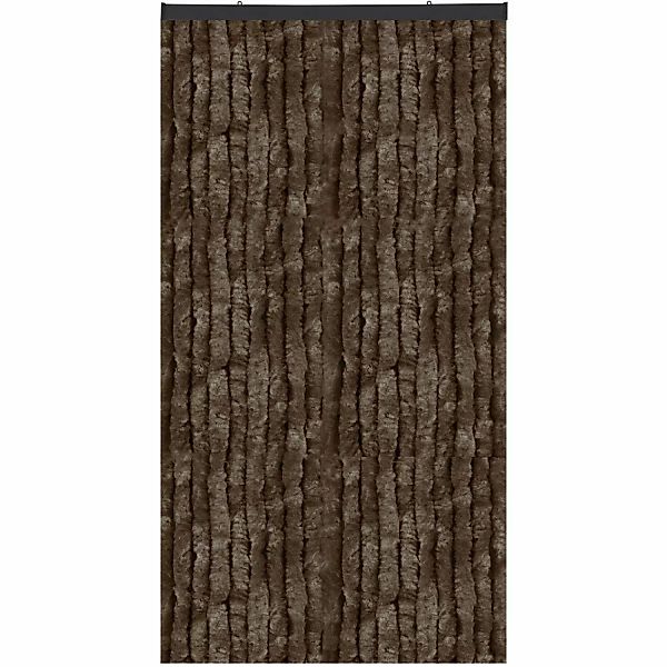 Arsvita Flauschvorhang Flauschgardine Vorhang 90 cm x 200 cm Unistreifen Br günstig online kaufen