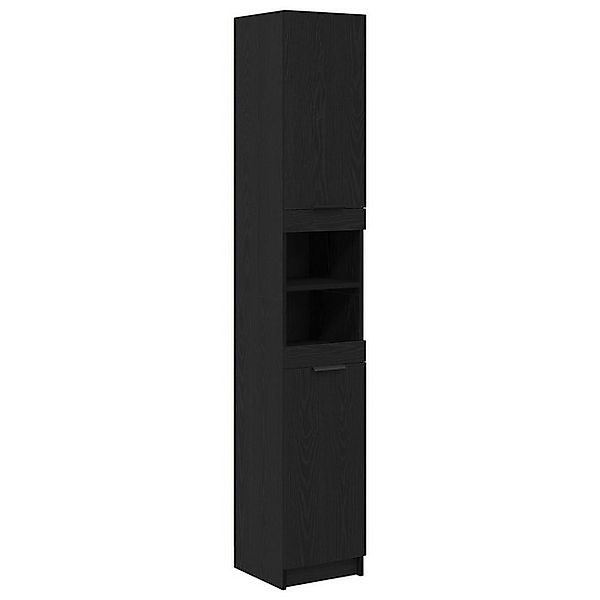 vidaXL Badezimmerspiegelschrank Schwarzer Eichen-Badezimmerschrank - 32x34x günstig online kaufen