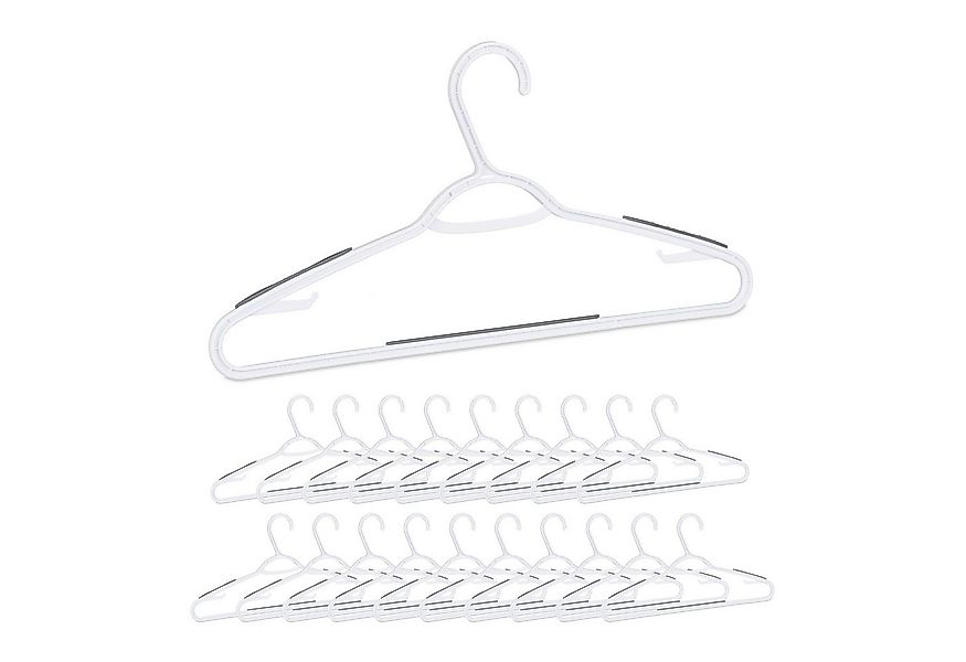 relaxdays Kleiderbügel Antirutsch Kleiderbügel 20er Pack günstig online kaufen