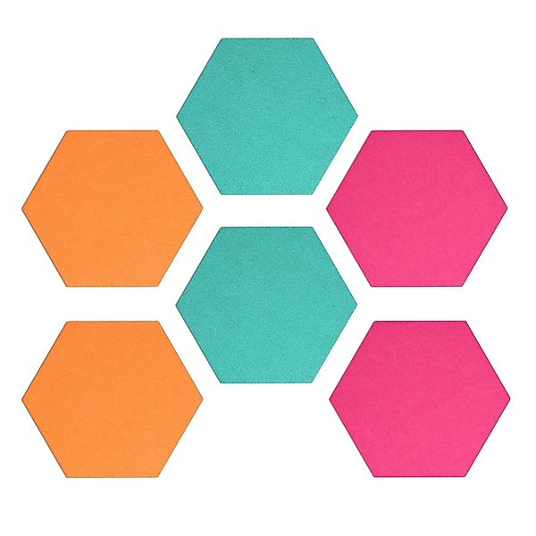Navaris Memoboard Filz Memoboards Set, sechseckig, günstig online kaufen