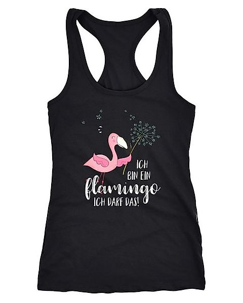 MoonWorks Tanktop Damen Tanktop Flamingo Ich bin ein Flamingo ich darf das günstig online kaufen
