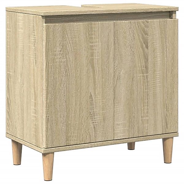 vidaXL Waschbeckenunterschrank Sonoma-Eiche 58x33x60 cm Holzwerkstoff 84740 günstig online kaufen