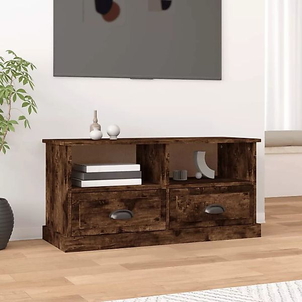 Vidaxl Tv-schrank Räuchereiche 93x35,5x45 Cm Holzwerkstoff günstig online kaufen