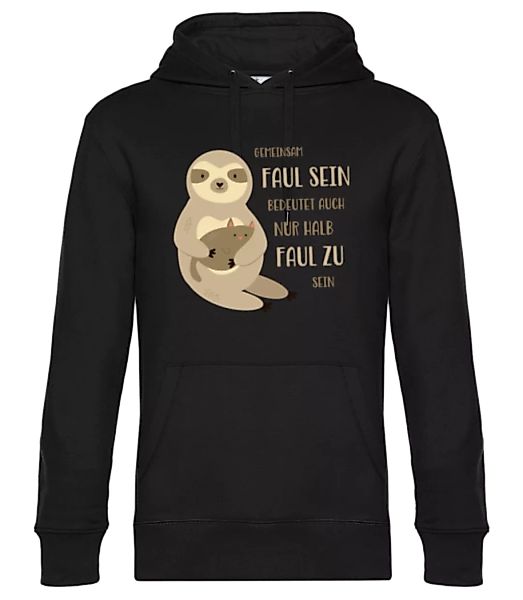 Gemeinsam Faul Sein · Unisex Premium Hoodie günstig online kaufen