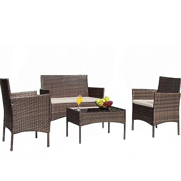 HTI-Living Gartenlounge-Set Gartenmöbel 4-teiliges Set Maceira, günstig online kaufen