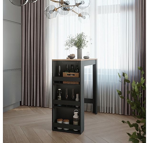 Vicco Bartisch Repose, Goldkraft Eiche/Anthrazit, 45 x 110 cm (1-St) günstig online kaufen