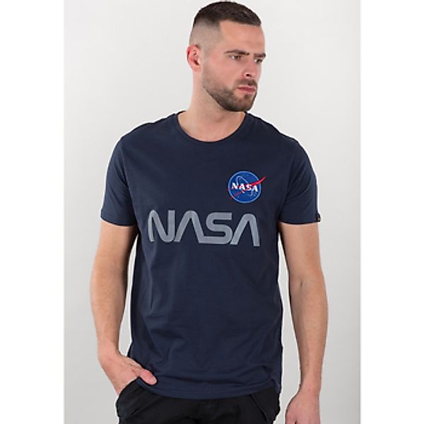 Alpha Industries  T-Shirts & Poloshirts NASA Reflective T-Shirt - rep.blue günstig online kaufen