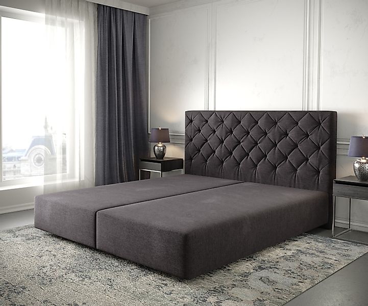 DELIFE Bettgestell Dream-Great, Mikrofaser Schwarz 180x200 cm günstig online kaufen