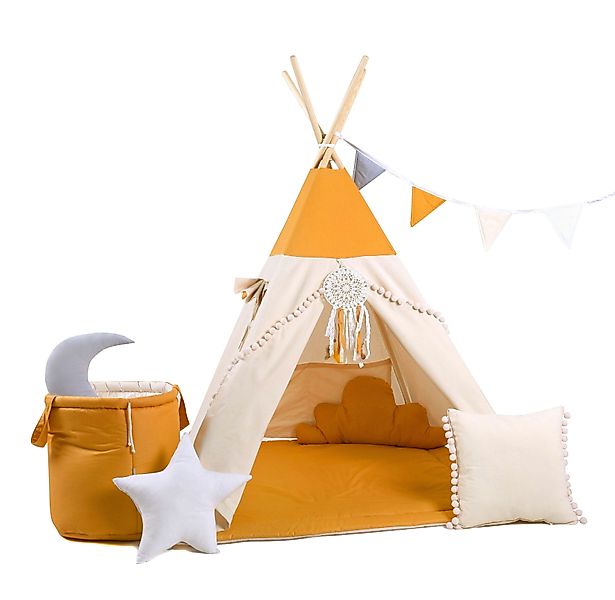 Rainbow Kids Tipi-Zelt Kinderzelt Spielzelt Teepee günstig online kaufen