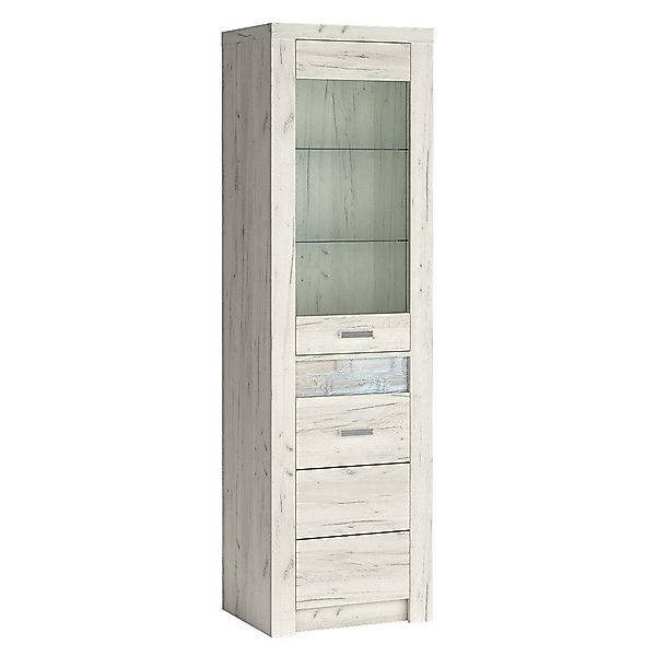 Lomadox Vitrine INGENIO-161 Standvitrine Hochschrank Wohnzimmerschrank günstig online kaufen