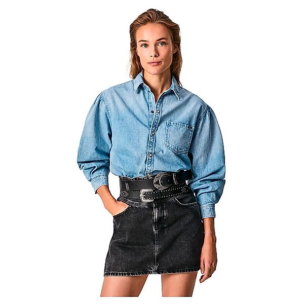 Pepe Jeans Valerie Langärmliges Jeanshemd XL Denim günstig online kaufen