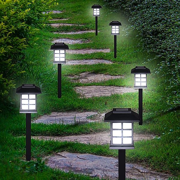 LED Solarleuchten 24er-Set Schwarz günstig online kaufen