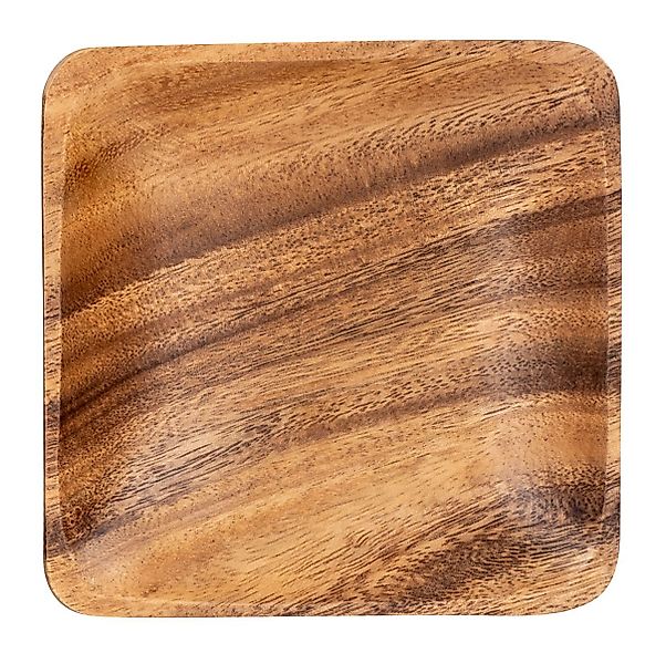 Levandeo® Dekoschale, Holzschale Akazie quadratisch 15cm Holz Schale Obstsc günstig online kaufen