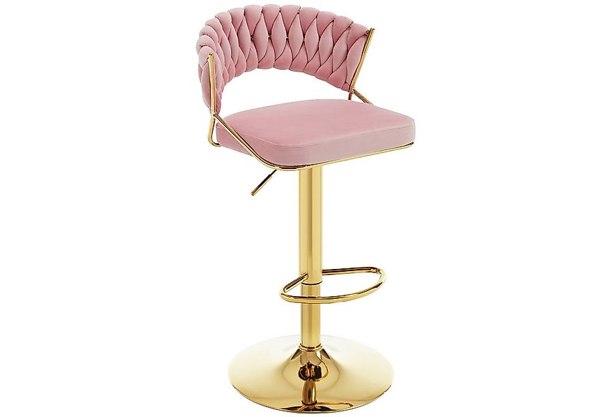 Woltu Barhocker (1 St), mit geflochtener Rückenlehne Fußstütze, Barstuhl Sa günstig online kaufen