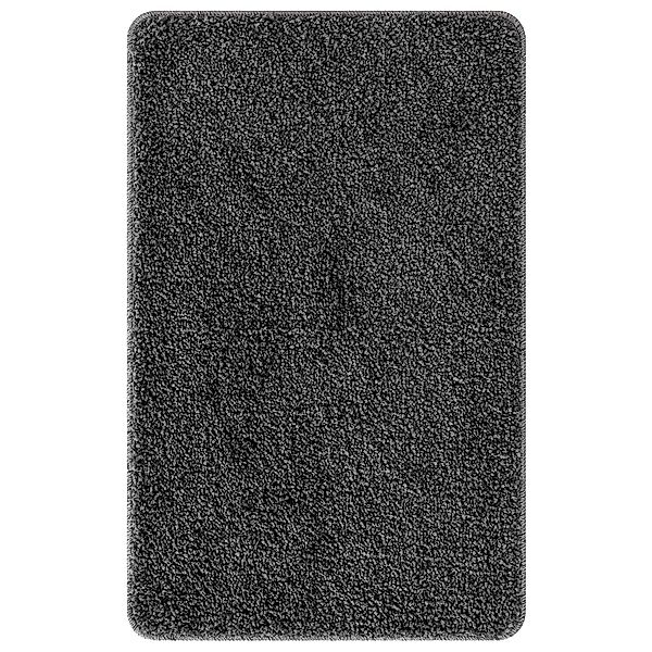 vidaXL Badematte 3-tlg. Badematten-Set Dunkelgrau Polypropylen günstig online kaufen