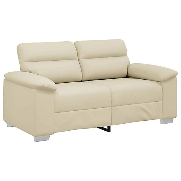 vidaXL 2-Sitzer-Sofa Creme 120 cm Kunstleder 4105333 günstig online kaufen