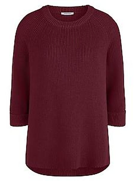 Long-Pullover aus 100% SUPIMA®-­Baumwolle Peter Hahn rot günstig online kaufen