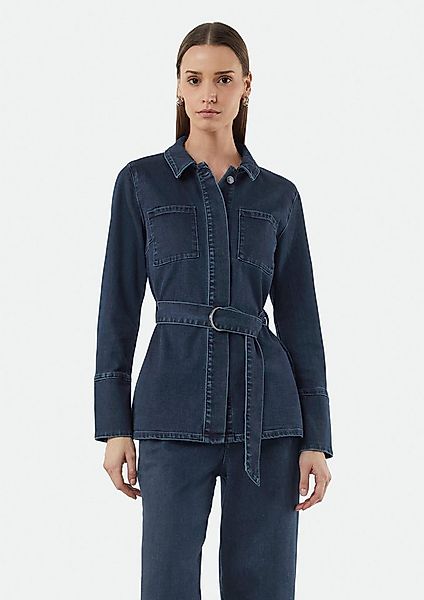 comma Funktionsjacke Indoor-Jacke Elegante Denimjacke mit Umlegekragen und günstig online kaufen