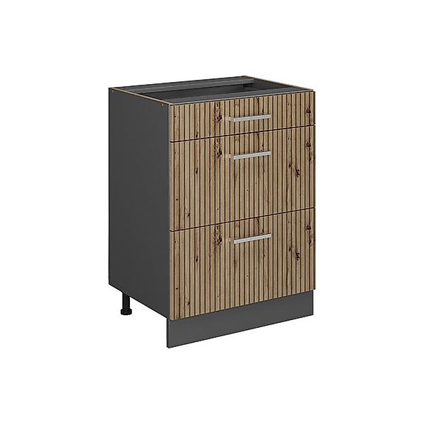 Vicco Küchenunterschrank R-Line Artisan-Eiche/Anthrazit 60 cm mit Schublade günstig online kaufen