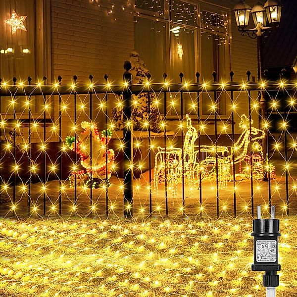 Qualra Lichternetz LED Lichternetz Strom 2x3M/4x6M günstig online kaufen