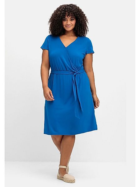 Sheego Jerseykleid Große Größen in Wickeloptik günstig online kaufen