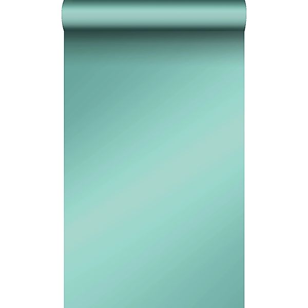 Origin Wallcoverings Tapete Uni mit Glanzeffekt Petrolblau 53 cm x 10.05 m günstig online kaufen