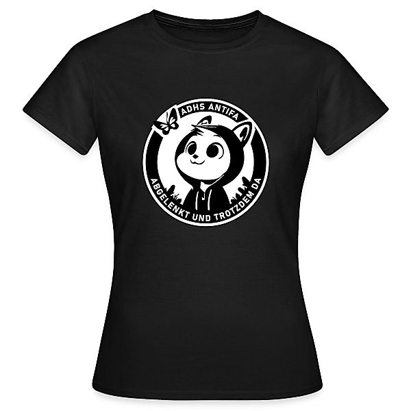 Spreadshirt T-Shirt ADHS Antifa Abgelenkt Und günstig online kaufen