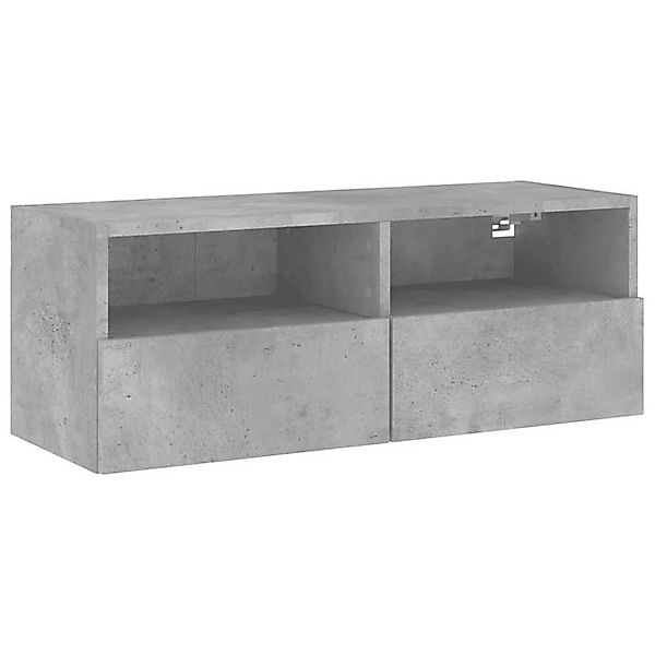 vidaXL TV-Schrank TV-Wandschrank Betongrau 80x30x30 cm Holzwerkstoff günstig online kaufen