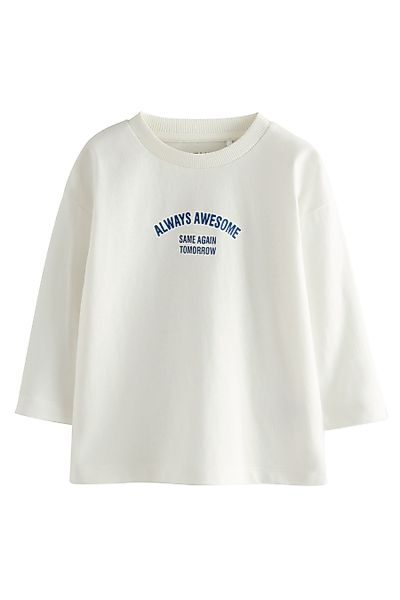 Next Langarmshirt Langarmshirt, Semi unifarben (1-tlg) günstig online kaufen