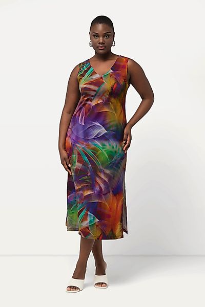 Ulla Popken Hemdblusenkleid Slinky-Piqué-Kleid A-Linie Hemdkragen günstig online kaufen