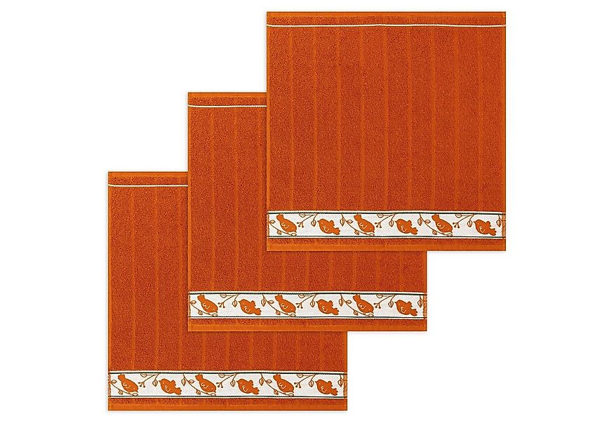 Kracht Geschirrtuch Piepmatz, (Set, 3-tlg., Set), 3er Pack Frottee Küchenha günstig online kaufen