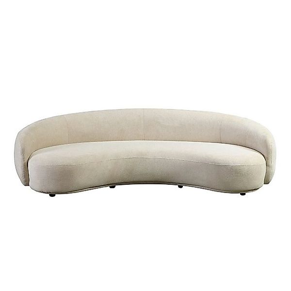 HOME DELUXE Sofa CASARA 258 x 72 x 128 cm, Webstoff Beige I Modernes Wohnzi günstig online kaufen