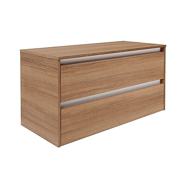 Fackelmann Waschtischunterschrank Vita 100,4 cm x51,6 cm x46,5 cm Oak Griff günstig online kaufen