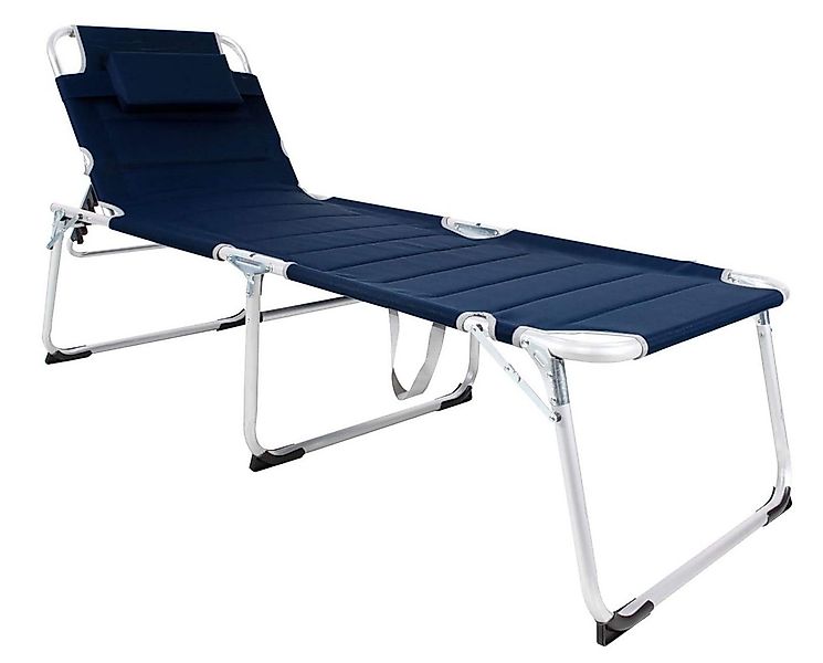 LEX Gartenliege XXL Sonnenliege Dreibeinliege Gartenliege Dunkelblau gepols günstig online kaufen