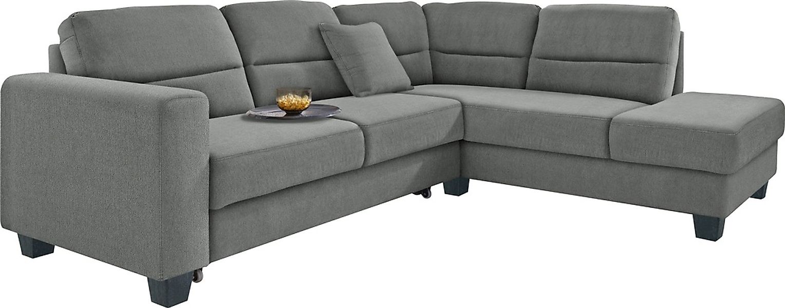 TRENDMANUFAKTUR Ecksofa »Chamber, zeitlos und modern, hoher Sitzkomfort, L- günstig online kaufen