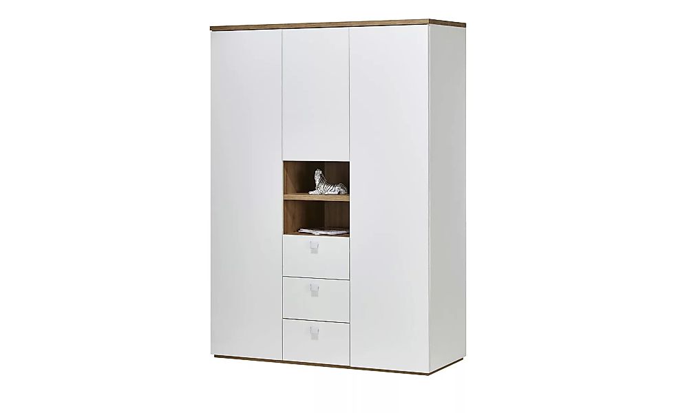 Kleiderschrank  Globo - weiß - 150 cm - 210 cm - 60,7 cm - Sconto günstig online kaufen