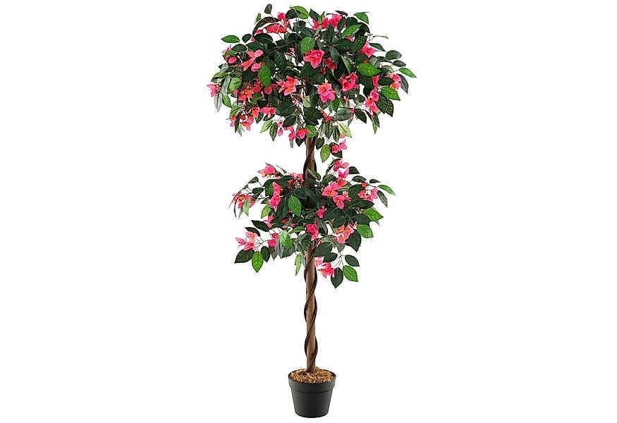 Kunstbaum, COSTWAY, Höhe 150 cm, mit 252 Blüten, natürlichen Blättern & Sta günstig online kaufen