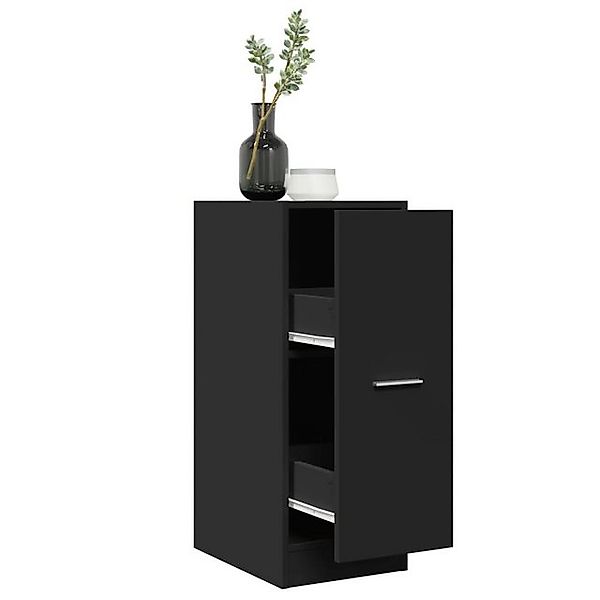 vidaXL Schrankmodule Apothekerschrank Schwarz 30x41x77,5 cm Holzwerkstoff günstig online kaufen