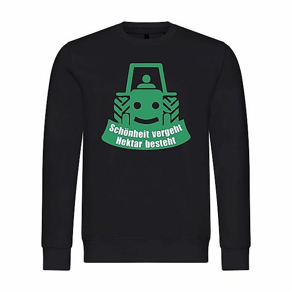 deinshirt Rundhalspullover Herren Pullover Schönheit vergeht Hektar besteht günstig online kaufen