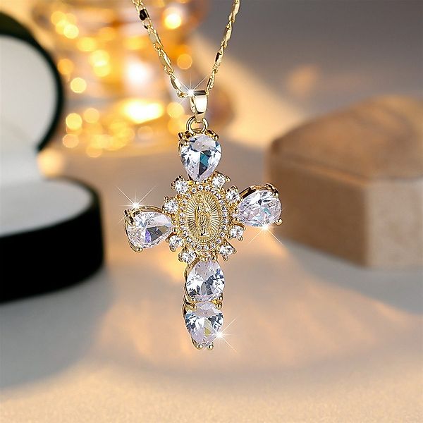nhaos Kreuzkette Beautiful Cross – Vergoldete günstig online kaufen