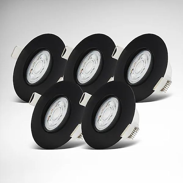 B.K.Licht LED Bad-Einbauleuchten-Set, 5-teilig, Schutzart IP65 günstig online kaufen