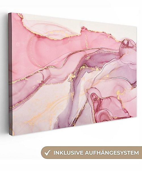OneMillionCanvasses® Leinwandbild Gold - Marmor - Rosa, Fotodruck (1 St), L günstig online kaufen