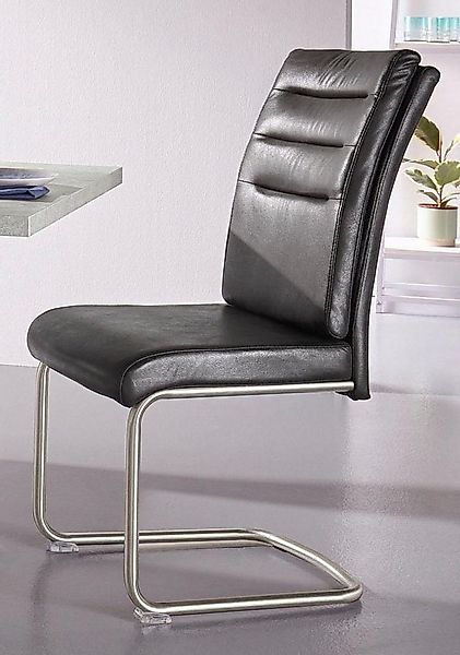 HELA Esszimmerstuhl Paula Freischwinger (Set, 4 St), mit Echtedelstahlgeste günstig online kaufen