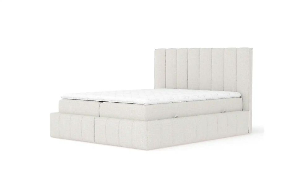 Boxspringbett mit Stauraum   ¦ beige ¦ Maße (cm): B: 185 H: 124 Betten > Ko günstig online kaufen