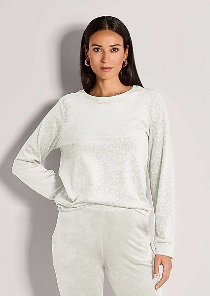 MADELEINE Langarmshirt Langarm Animal-Print Pullover Rundhalsshirt mit elas günstig online kaufen