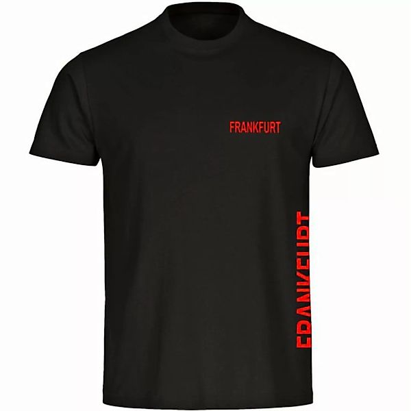 multifanshop T-Shirt Herren Frankfurt - Brust & Seite - Männer günstig online kaufen