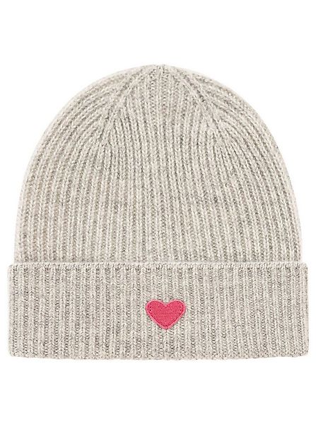 Zwillingsherz Strickmütze 100% Kaschmir Strick Mütze "Herz" günstig online kaufen