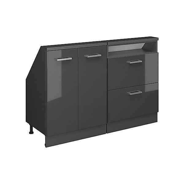 Vicco Unterschrank R-Line, Anthrazit Hochglanz/Anthrazit, 120 günstig online kaufen