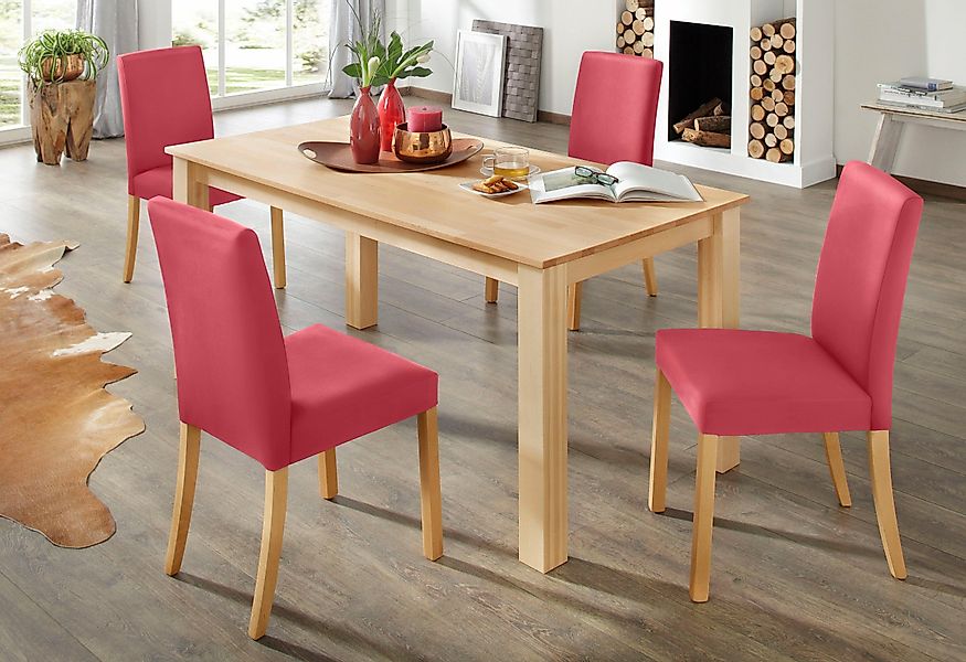 Home affaire Essgruppe Set, 5 Stk. tlg. Tischgruppe im Landhaus Stil, 1 Tis günstig online kaufen