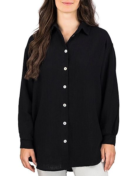 DENIMFY Hemdbluse Damen Bluse DFMathilda Oversize günstig online kaufen
